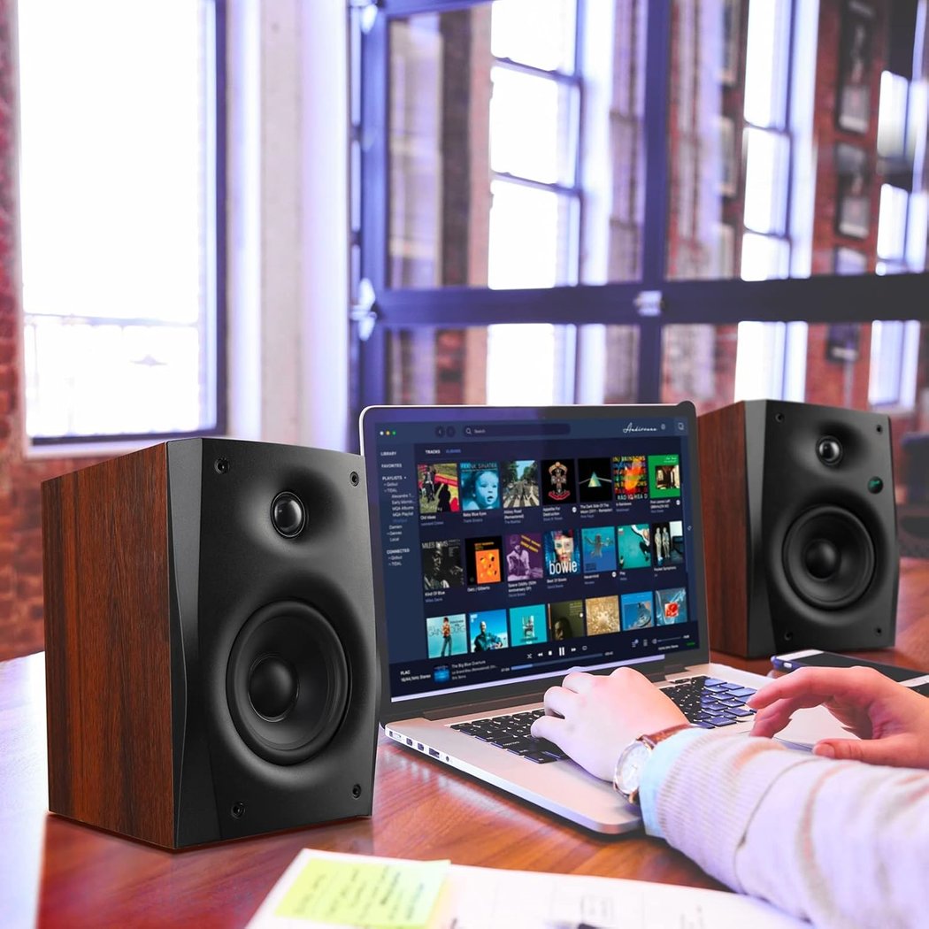 Swan D1100 Wireless Bluetooth Desktop Bookshelf Speakers