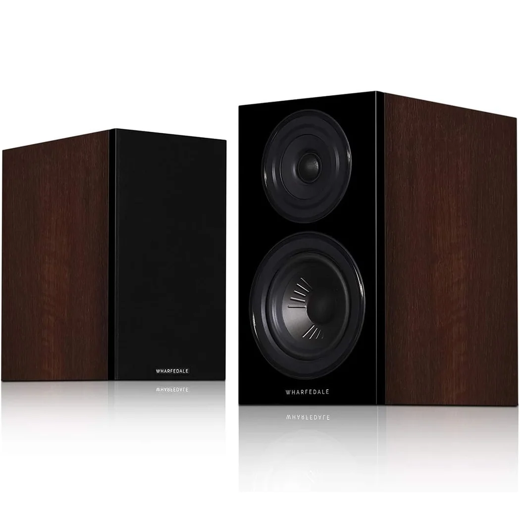 Wharfedale Diamond 12.0 2-Way Passive Desktop Bookshelf Speakers - Walnut Pearl