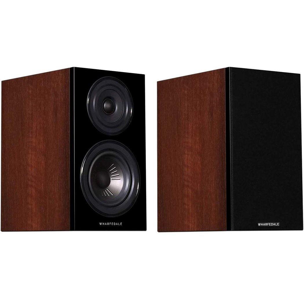 Wharfedale Diamond 12.0 2-Way Passive Desktop Bookshelf Speakers - Walnut Pearl