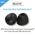 Comply TOZ-100 100 Series Oval Foam Eartips