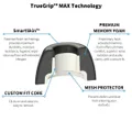 Comply TrueGrip MAX Foam Ear Tips for Apple Airpods Pro Generation 1 & 2
