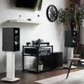 Kanto SX22 SX22W audiophile fillable floor speaker stands (Matte White)