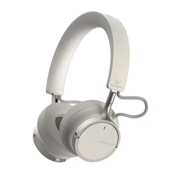 Beyerdynamic AVENTHO 100 Wired/Wireless Bluetooth Noise-Cancelling On-Ear Headphone with Mic - Cream
