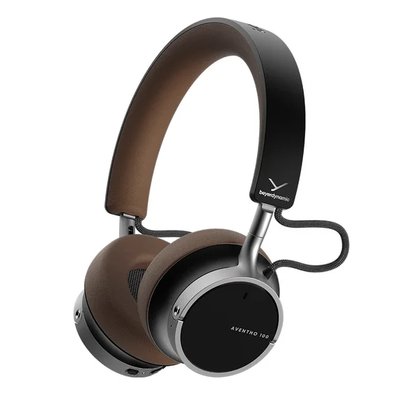 Beyerdynamic AVENTHO 100 Wired/Wireless Bluetooth Noise-Cancelling On-Ear Headphone with Mic - Brown