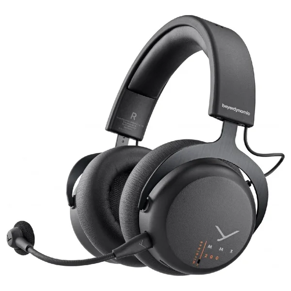 Beyerdynamic MMX 200 Wired/Wireless Bluetooth+2.4GHz Over-Ear Gaming Headset with Mic - Black