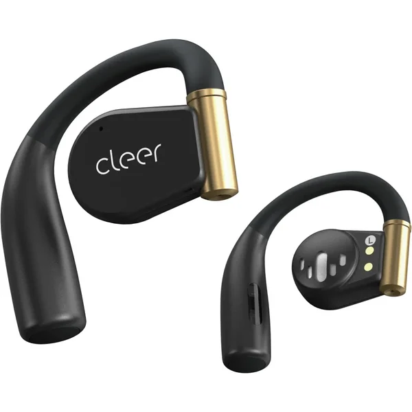 Cleer Arc 3 Sport Pro Dolby Atmos Waterproof True Wireless Bluetooth Air Conduction Open-Ear Earphone with Mic - Black/Gold