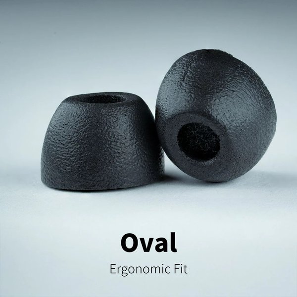 Comply 100 Series TOZ-100 Oval Foam Eartips with TechDefender WaxGuard (3-Pairs)