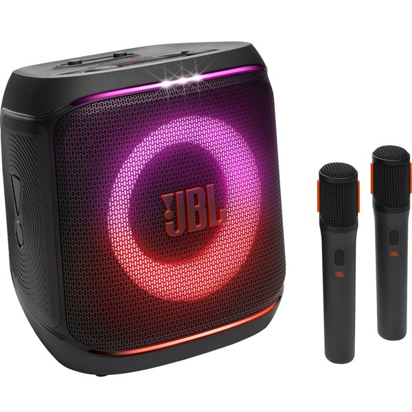 JBL PartyBox Encore 2 Wireless Bluetooth Karaoke Portable Speaker with Dual Wireless Handheld Microphones