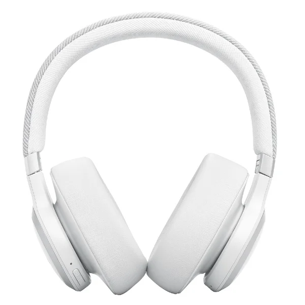 JBL Live 770NC Wired/Wireless Bluetooth Noise-Cancelling Over-Ear Headphone with Mic - White