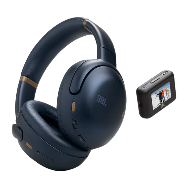 JBL Tour One M3 Smart Tx Wireless Bluetooth Noise-Cancelling Over-Ear Headphone with Mic & Audio Transmitter - Blue