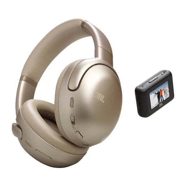 JBL Tour One M3 Smart Tx Wireless Bluetooth Noise-Cancelling Over-Ear Headphone with Mic & Audio Transmitter - Mocha