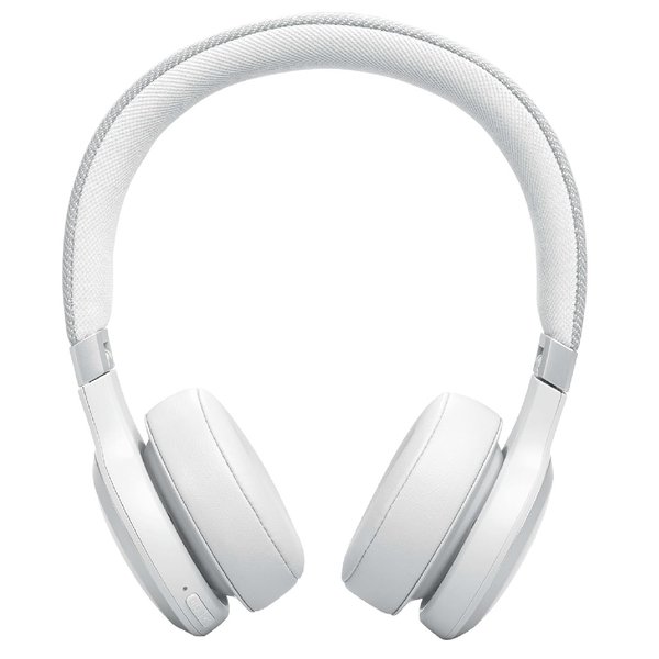 JBL Live 670NC Wired/Wireless Bluetooth Noise-Cancelling On-Ear Headphone with Mic - White JBL Live 670NC Wired/Wireless Bluetooth Noise-Cancelling On-Ear Headphone with Mic - White