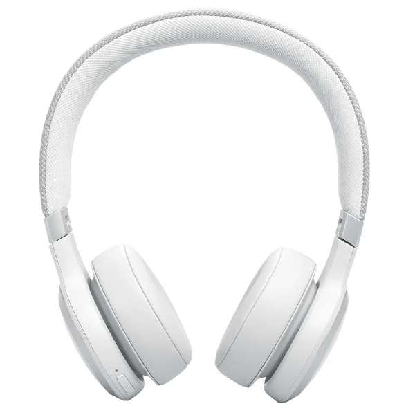 JBL Live 670NC Wired/Wireless Bluetooth Noise-Cancelling On-Ear Headphone with Mic - White