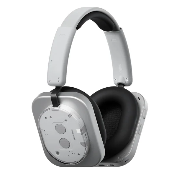 Nothing Headphone (1) Wired/Wireless Bluetooth Noise-Cancelling Over-Ear Headphone with Mic - White