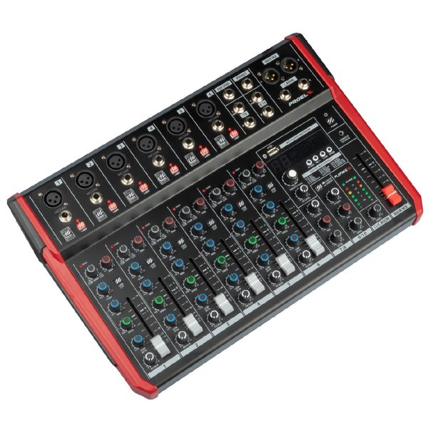 Proel PLAYMIX10 10-Channel Compact Mixer with DSP & USB/Bluetooth Interface - Black Proel PLAYMIX10 10-Channel Compact Mixer with DSP & USB/Bluetooth Interface - Black