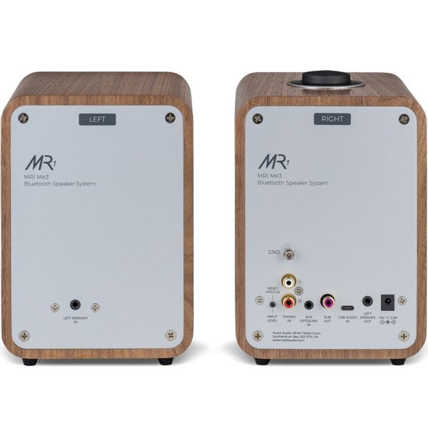 Ruark MR1 Mk3 Wireless Bluetooth Desktop Bookshelf Speakers (with Phono) - Rich Walnut Veneer Ruark MR1 Mk3 Wireless Bluetooth Desktop Bookshelf Speakers (with Phono) - Rich Walnut Veneer