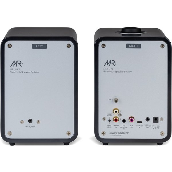 Ruark MR1 Mk3 Wireless Bluetooth Desktop Bookshelf Speakers (with Phono) - Satin Charcoal Lacquer Ruark MR1 Mk3 Wireless Bluetooth Desktop Bookshelf Speakers (with Phono) - Satin Charcoal Lacquer