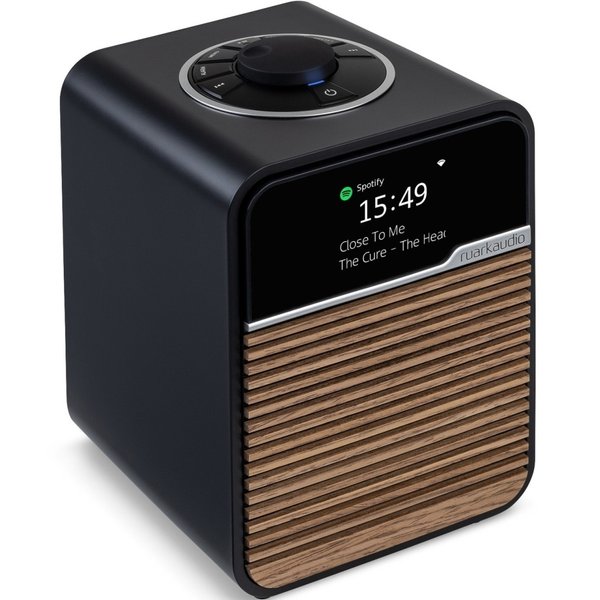Ruark R1S Smart Radio Wireless Bluetooth Desktop Speaker with Alarm Clock & FM Radio - Satin Charcoal Lacquer Ruark R1S Smart Radio Wireless Bluetooth Desktop Speaker with Alarm Clock & FM Radio - Satin Charcoal Lacquer