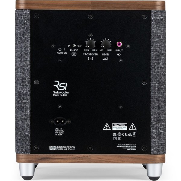 Ruark RS1 6.7-inch (2x6.7") Powered Subwoofer - Rich Walnut Veneer