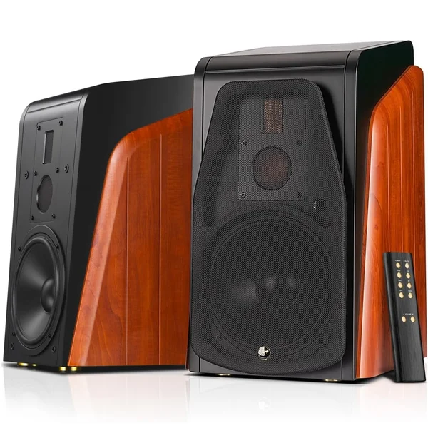 Swan M500 Multi-Room Wireless Bluetooth/WiFi Network Desktop Bookshelf Speakers