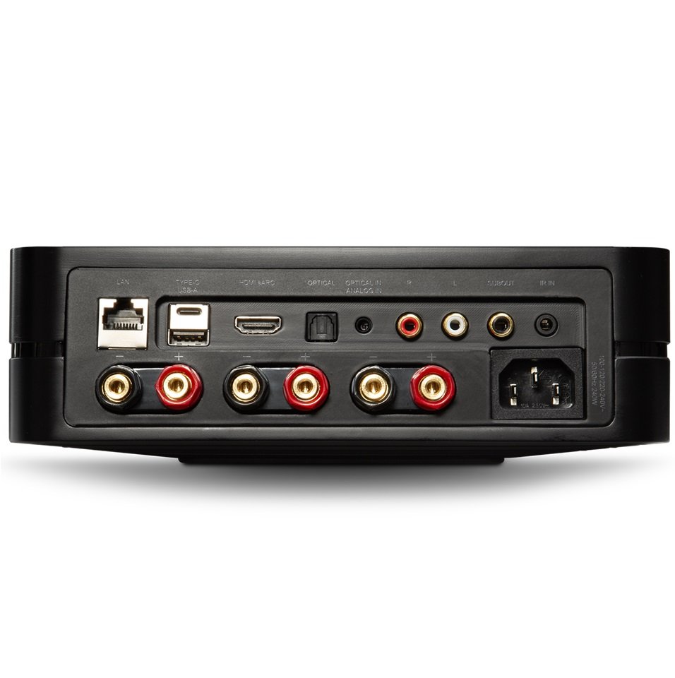 Bluesound POWERNODE (2025) MQA Digital DAC, Multi-Room Wireless Bluetooth/WiFi Network Streamer & Integrated Amplifier - Black
