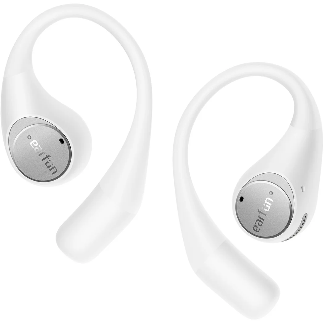 EarFun OpenJump Waterproof True Wireless Bluetooth Air Conduction Open-Ear Earphone with Mic - White