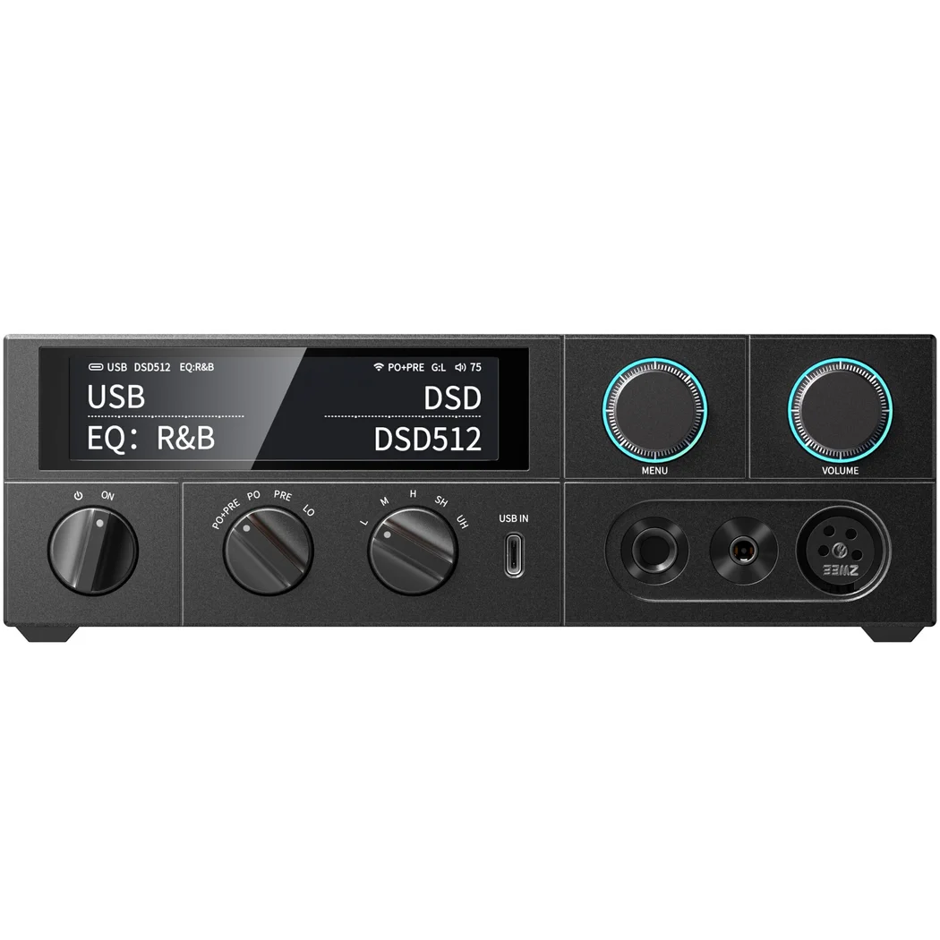 FiiO K15 MQA Wireless Bluetooth/WiFi Network Streamer, Desktop DAC & Headphone Amplifier - Black