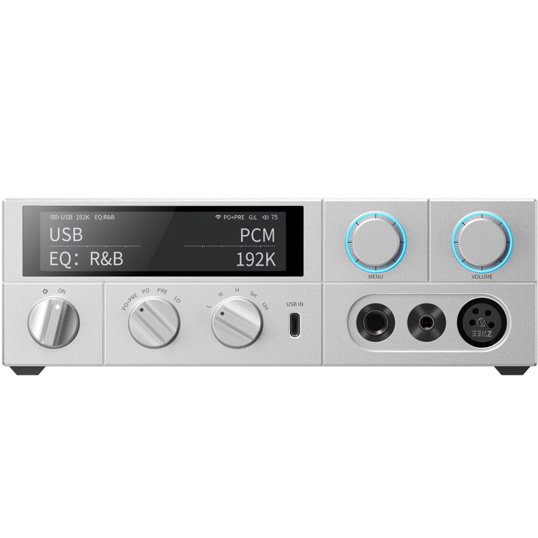 FiiO K15 MQA Wireless Bluetooth/WiFi Network Streamer, Desktop DAC & Headphone Amplifier - Silver