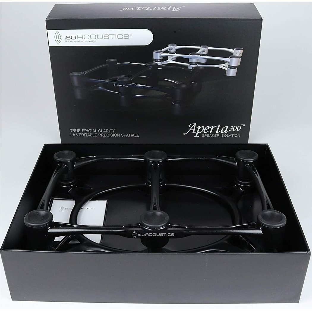 IsoAcoustics Aperta300 Isolation Desktop Speaker Stands for Centre Speakers