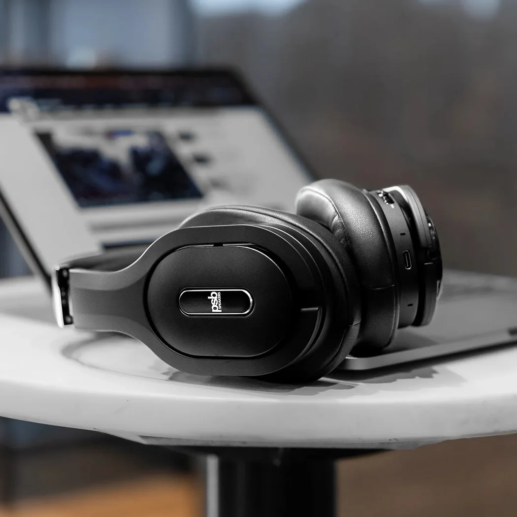 PSB Speakers M4U 9 Noise-Cancelling Wireless Bluetooth Over-Ear Headphone with Mic