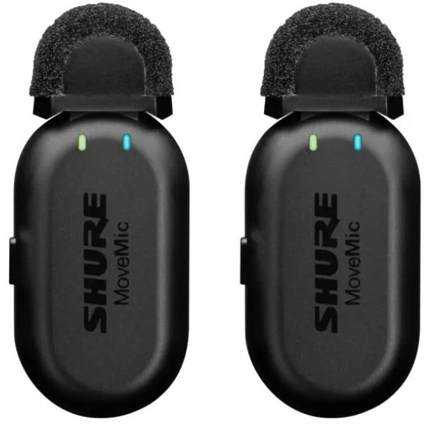 Shure MoveMic Two Receiver Kit Dual Channel Wireless Microphone System
