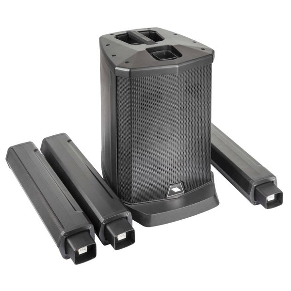 Proel SESSION 1 FREE 2-channel 400W Wireless Bluetooth Portable Battery Powered Column PA Speaker System (w/ 3-channel Mixer) Proel SESSION 1 FREE 2-channel 400W Wireless Bluetooth Portable Battery Powered Column PA Speaker System (w/ 3-channel Mixer)