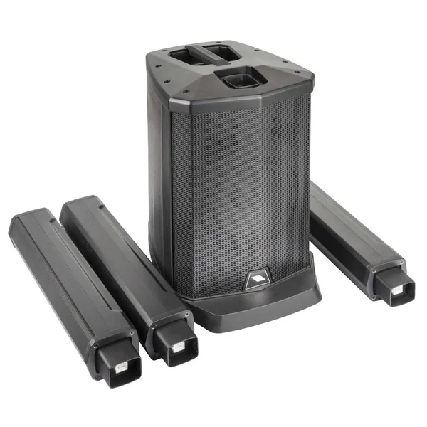 Proel SESSION 1 FREE 2-channel 400W Wireless Bluetooth Portable Battery Powered Column PA Speaker System (w/ 3-channel Mixer)