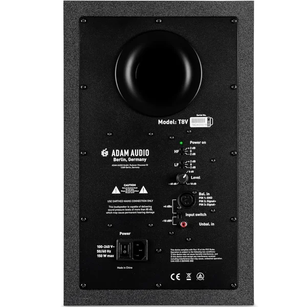 ADAM Audio T8V Nearfield Studio Monitoring Wired Desktop Bookshelf Speakers (Each)