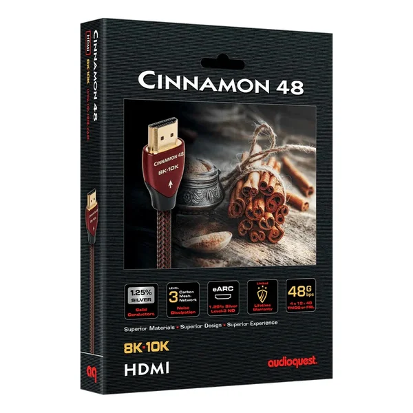 AudioQuest Cinnamon 48 Ultra High Speed 10K 48Gbps HDMI 2.1 Cable
