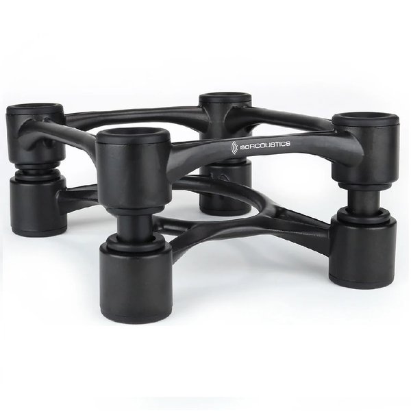 IsoAcoustics Aperta Isolation Desktop Speaker Stands for Medium Sized Speakers (Pair) - Black