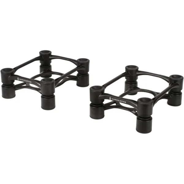 IsoAcoustics Aperta Isolation Desktop Speaker Stands for Medium Sized Speakers (Pair) - Black
