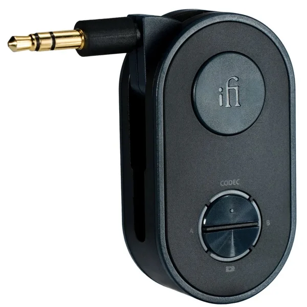 iFi UP Travel Wireless Bluetooth Airplane Flight Transmitter & AUX Receiver In-Car Mode Transceiver Adapter - Black