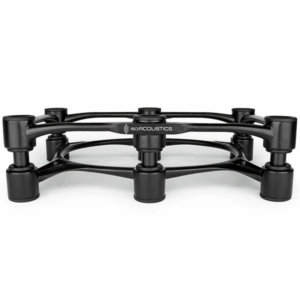 IsoAcoustics Aperta300 Isolation Desktop Speaker Stands for Centre Speakers - Black