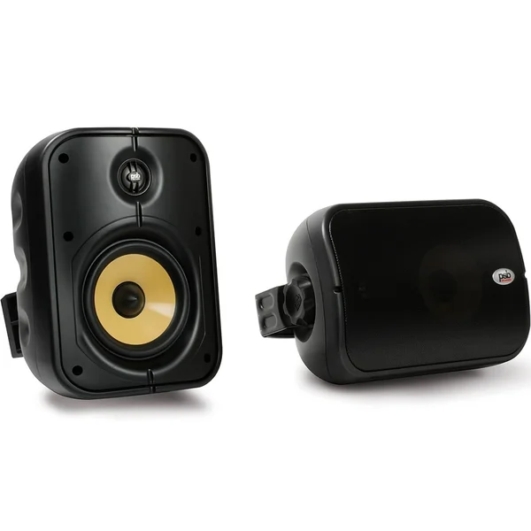 PSB CS500 Universal Indoor-Outdoor Weatherproof Passive Wall Mounted Speakers - Black