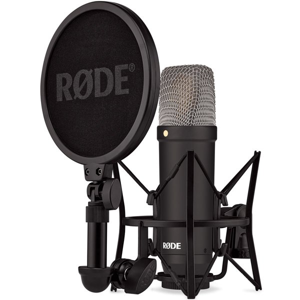 RODE NT1 Signature Cardioid Condenser XLR Microphone with SM6 Shock Mount & Pop Filter - Black RODE NT1 Signature Cardioid Condenser XLR Microphone with SM6 Shock Mount & Pop Filter - Black