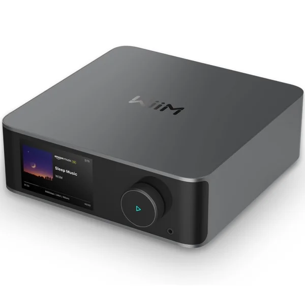 WiiM Amp Ultra Multi-Room Wireless Bluetooth Transceiver, WiFi Network Streamer Integrated Amplifier (with HDMI) - Space Gray