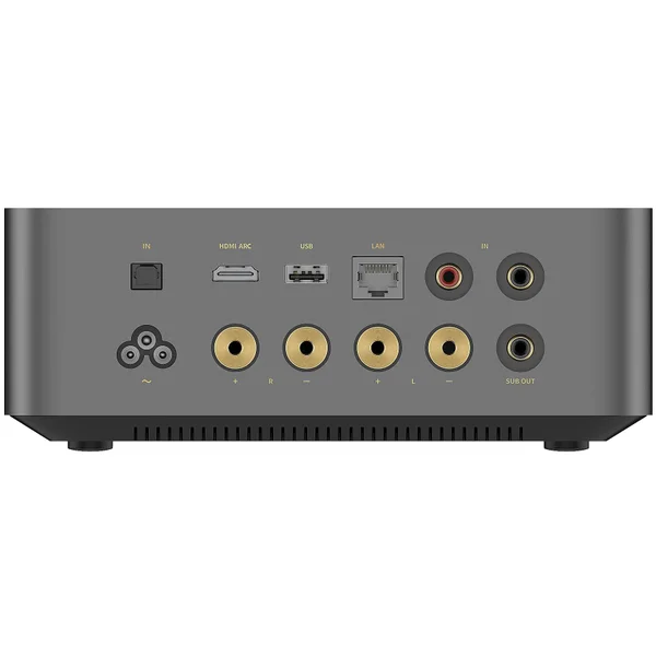 WiiM Amp Ultra Multi-Room Wireless Bluetooth Transceiver, WiFi Network Streamer Integrated Amplifier (with HDMI) - Space Gray