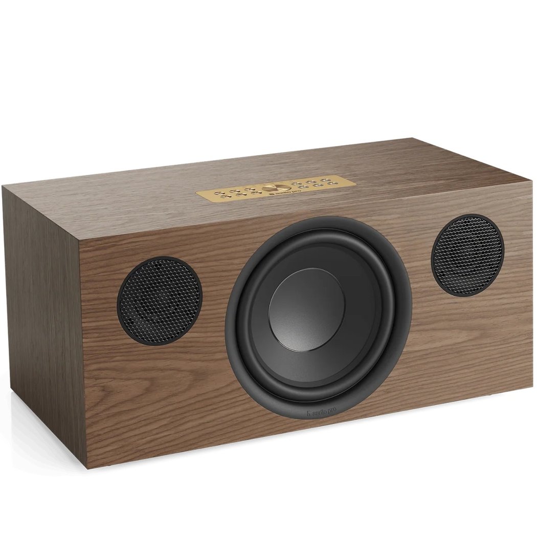 Audio Pro C20 W Multi-Room Wireless Bluetooth/WiFi Network Desktop Speaker (with HDMI & Phono Built-in) - Walnut 