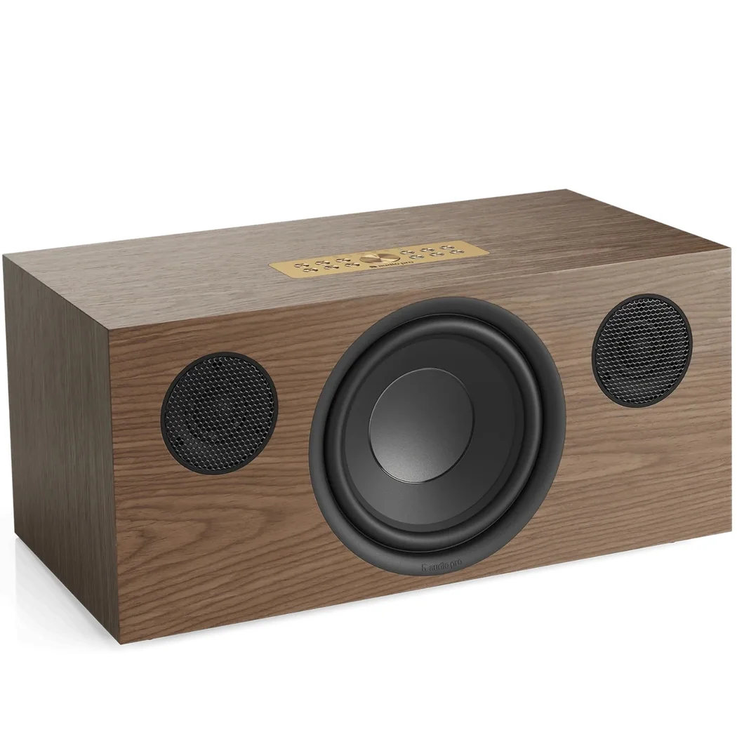 Audio Pro C20 W Multi-Room Wireless Bluetooth/WiFi Network Desktop Speaker (with HDMI & Phono Built-in) - Walnut 
