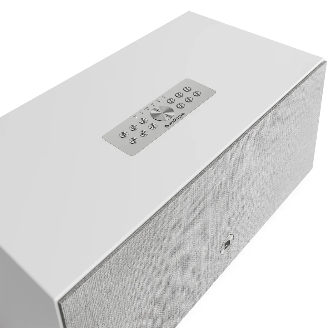 Audio Pro C20 W Multi-Room Wireless Bluetooth WiFi Network Desktop Speaker HDMI ARC Phono Built-in White