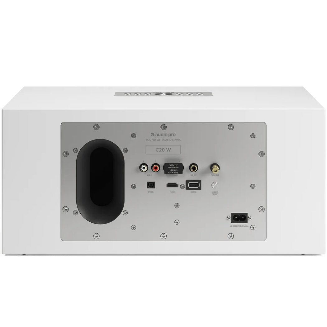 Audio Pro C20 W Multi-Room Wireless Bluetooth/WiFi Network Desktop Speaker (with HDMI & Phono Built-in) - Grey