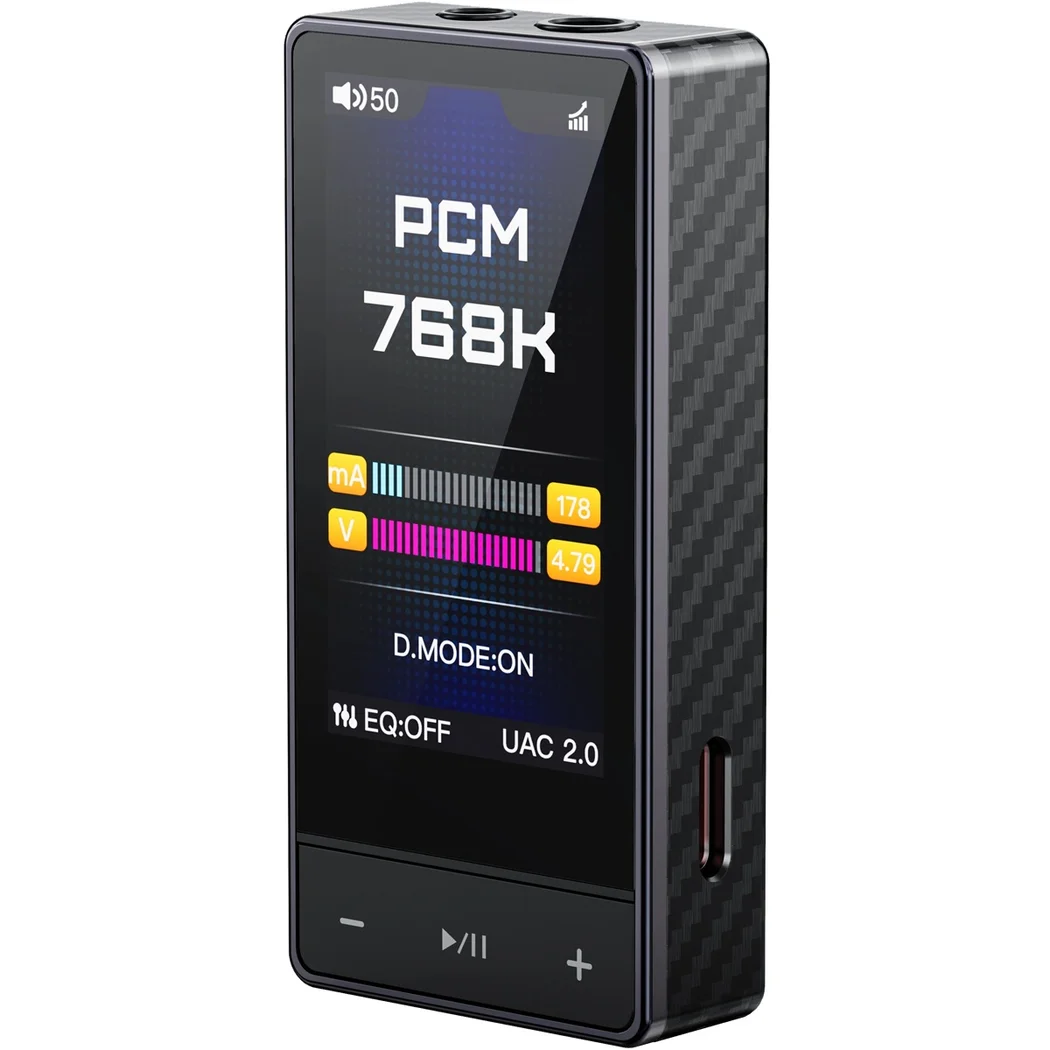 FiiO QX13 portable & desktop USB Type-C mobile DAC & headphone amplifier (Carbon Fibre Black)