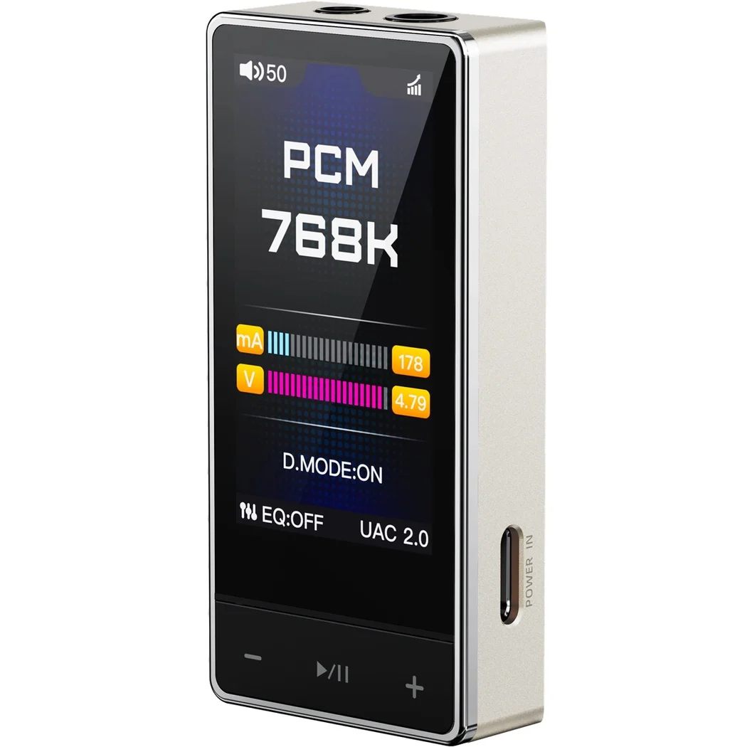FiiO QX13 portable & desktop USB Type-C mobile DAC & headphone amplifier (Aluminium Alloy Silver Titanium)