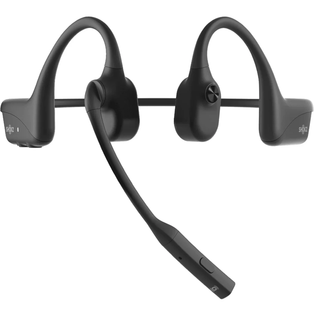 Shokz OpenComm2 UC 2025 Upgrade Wireless Bluetooth Bone Conduction Headset with Boom Mic & Loop120 USB-C Wireless Adapter